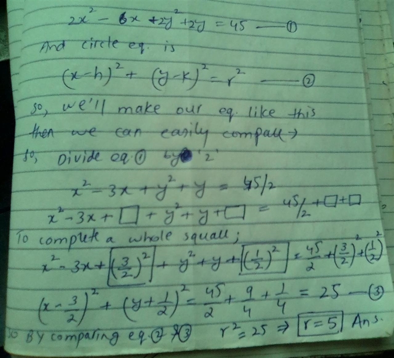 Can someone answer this circle equation question? PLEASE SHOW STEPS-example-1