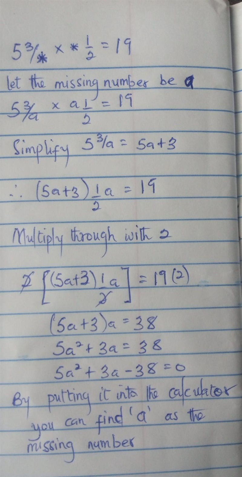 Find the two missing numbers shown with an "*" in the equation.-example-1