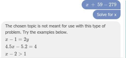 What is x + 59-279?plz answer-example-1