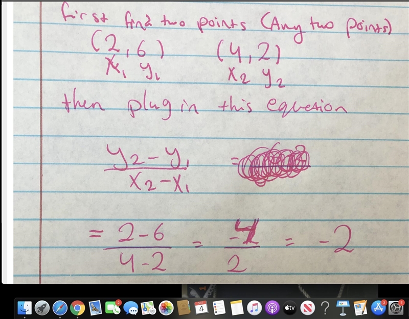 Using the following graph, determine the slope of the line,-example-1