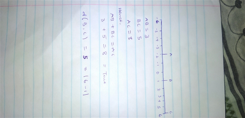 Select all the true statements. Line segment from -6 to 6. Point A is at -2, point-example-1