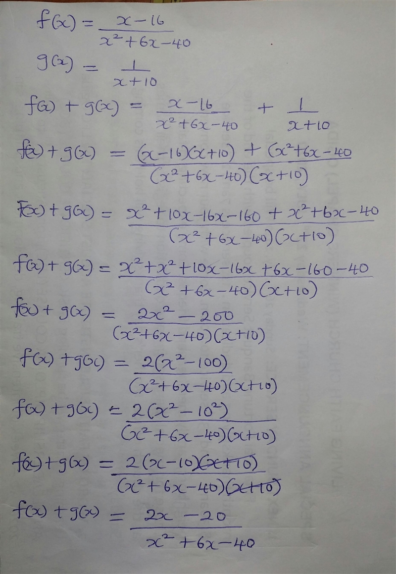 { PLEASE ANSWER QUICKLY, PROBLEM DUE ASAP } The functions f(x) and g(x) are defined-example-1