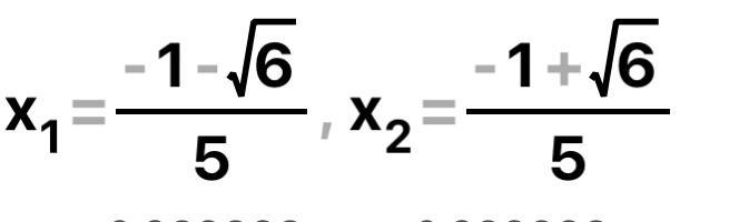 PLZ HELPPPPPPPP 10 POINTS 5x^(2) + 2x = 1-example-1