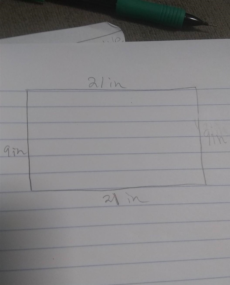 Please help! I need this as soon as possible! The drawing of a movie screen is 21 inches-example-1