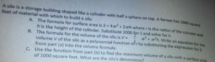 A silo is a storage building shaped like a cylinder with half a sphere on top. A farmer-example-1