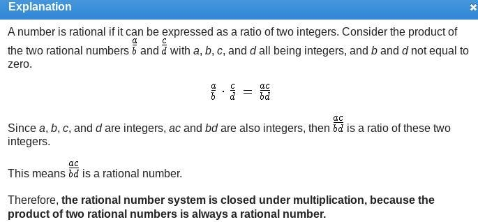 Which of the following statements is true? A. The rational number system is not closed-example-1