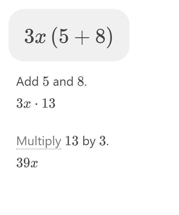 Word problem for 3x(5+8)-example-1