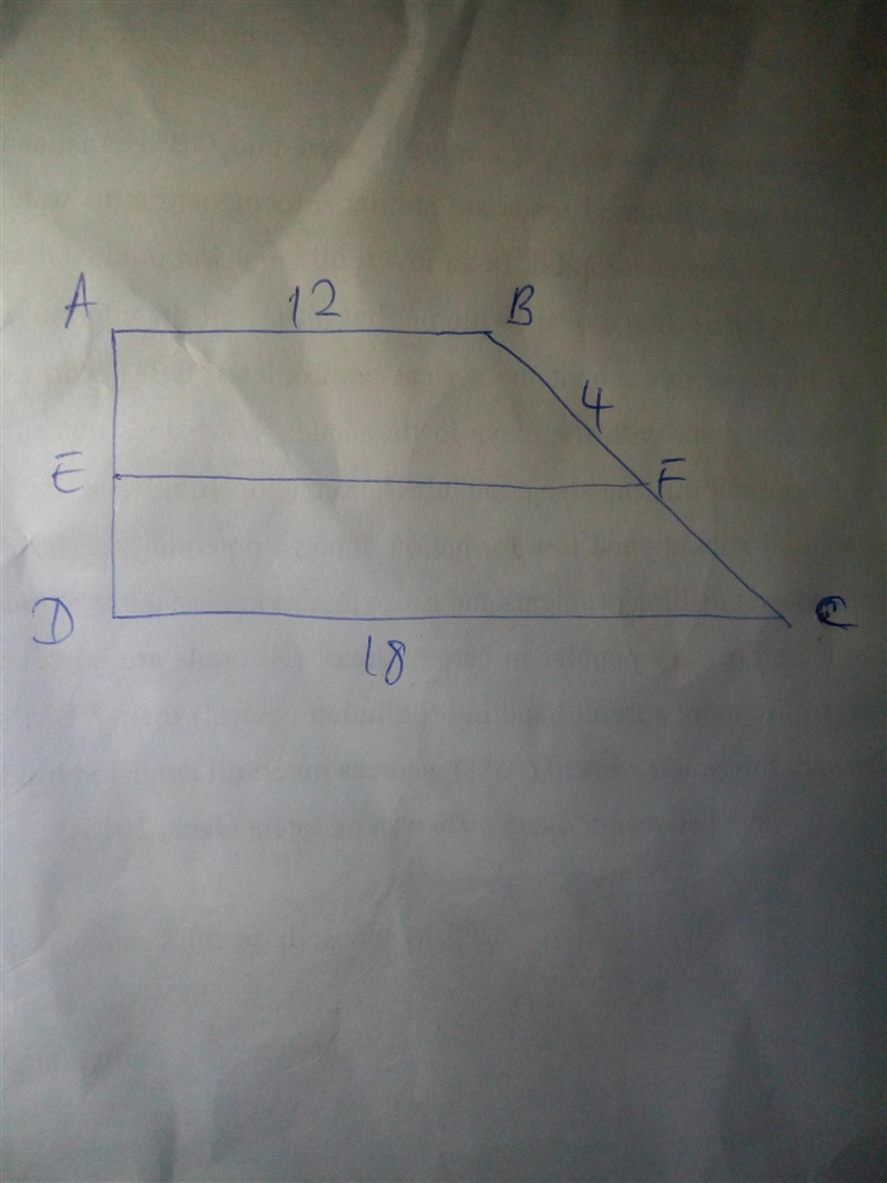 EF is a median of trapezoid ABCD. The length of AB is 12, and the length of CD is-example-1