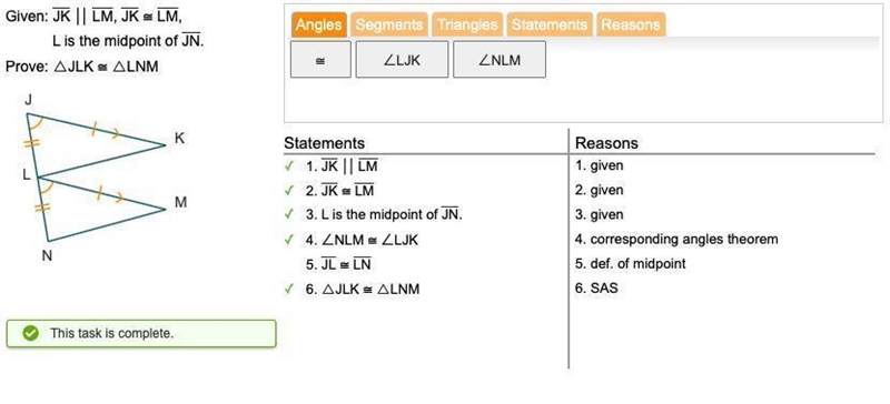 SAS Congruence Theorem Two Column Proof, Pictures Included. WILL GIVE BRANIEST-example-1