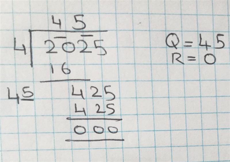 Find square root of the following numbers by long division method 1).2025-example-1