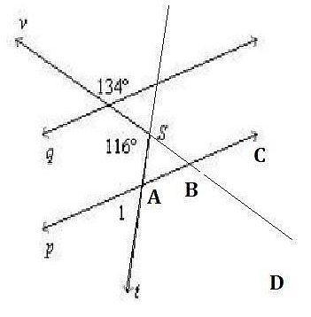 In the figure p || q. Find < m PLEASE HELPPP!-example-1