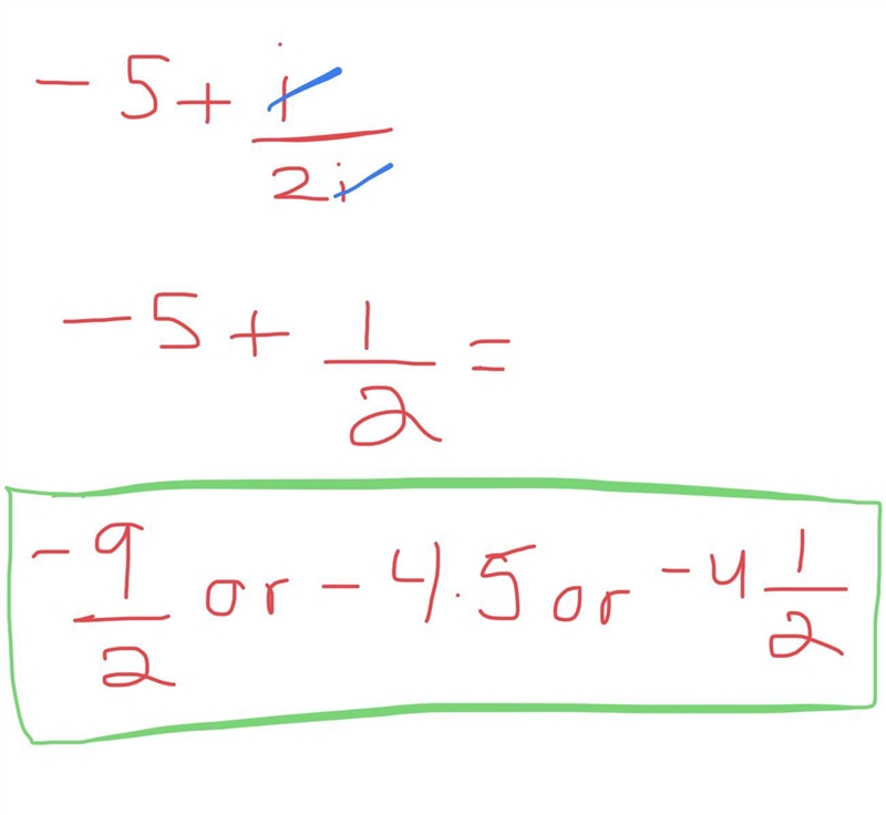 Someone please help and show ur work simplify -5+i/2i i will paypal u 5 dollars i-example-1