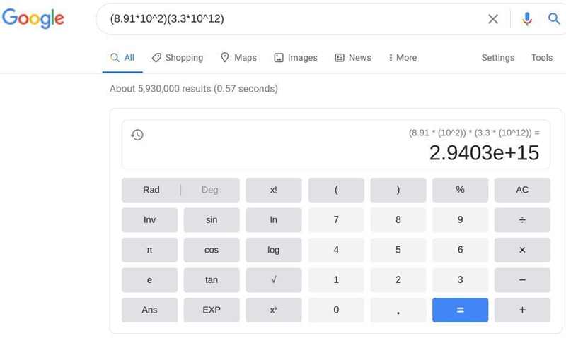 (8.91 times 10 Superscript 2 Baseline) (3.3 times 10 Superscript 12 Baseline)-example-1