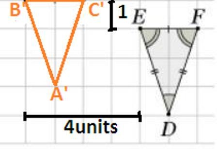 drag components to describe a sequence of transformations that will show triangle-example-2