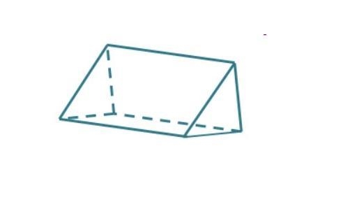 What is the shape of the cross section of the figure that is parallel to the triangular-example-1