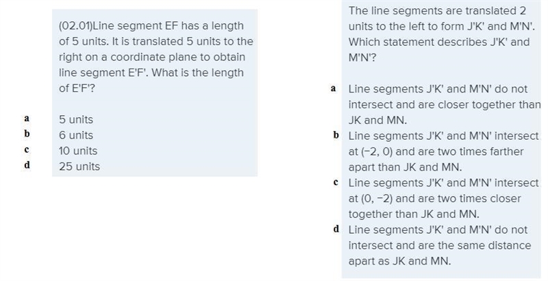 (02.01)Line segment EF has a length of 5 units. It is translated 5 units to the right-example-1