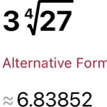 Write an expression that is equivalent to 7^3/4-example-1