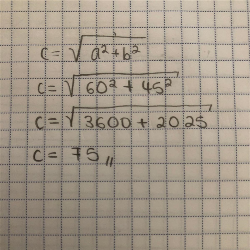 Find the exact length of the third side. 60 45-example-1