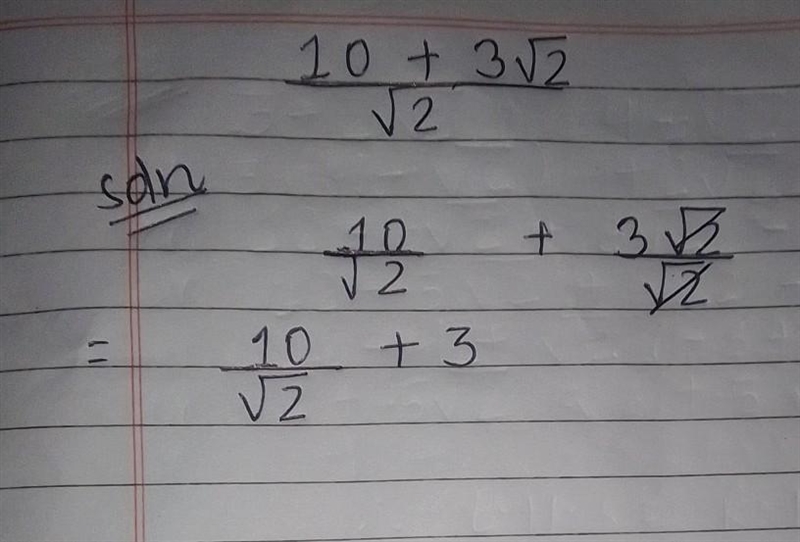 (b) Rationalise the denominator and simplify fully 10 +3√2 / √2-example-1