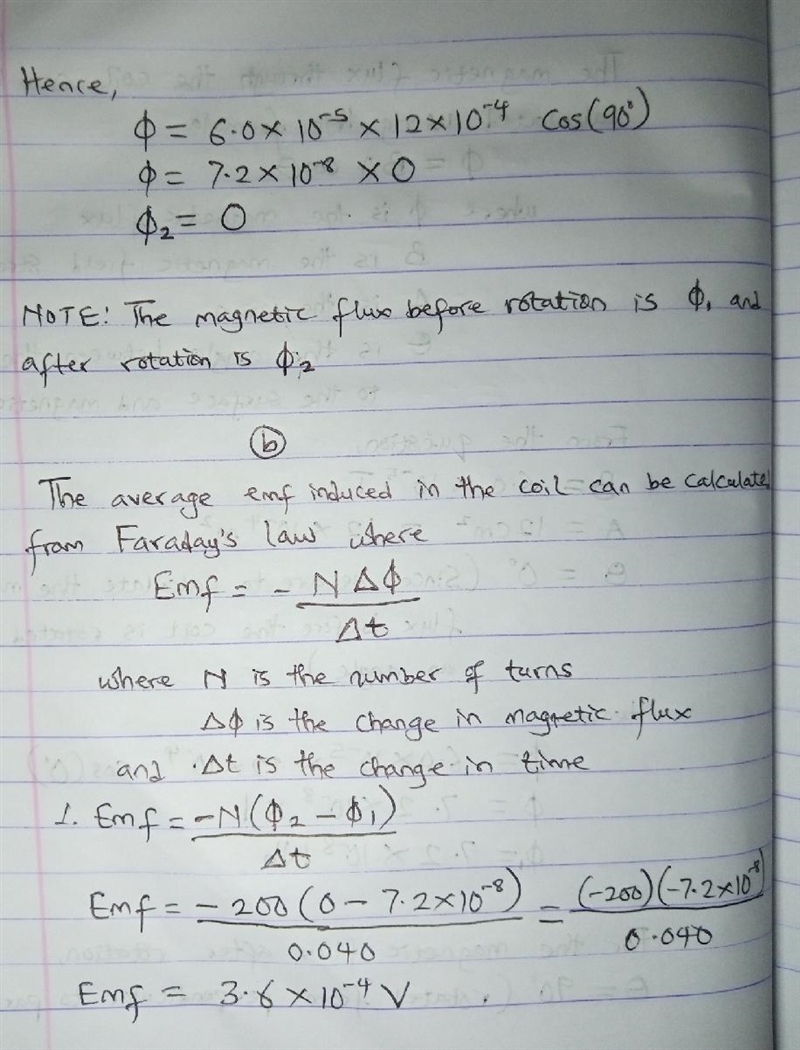 In a physics laboratory experiment, a coil with 200 turns en-closing an area of 12 cm-example-2