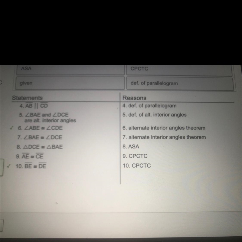 Given: AC and BC bisect each other at o Prove: ABCD is a parallelogram-example-1