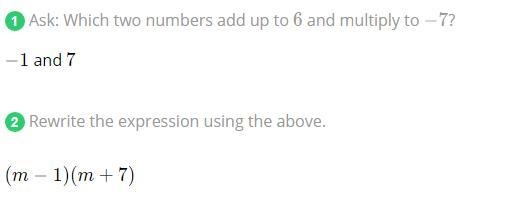 How do you factor m^2+6m-7-example-1