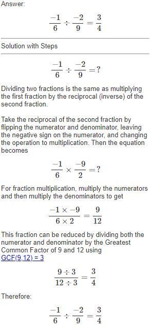 Divide -1/6 divided -2/9-example-1