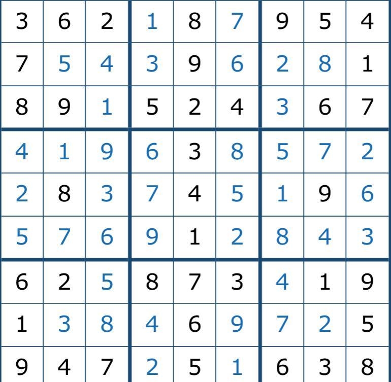 9x9 sudoko puzzle ——————————--example-1