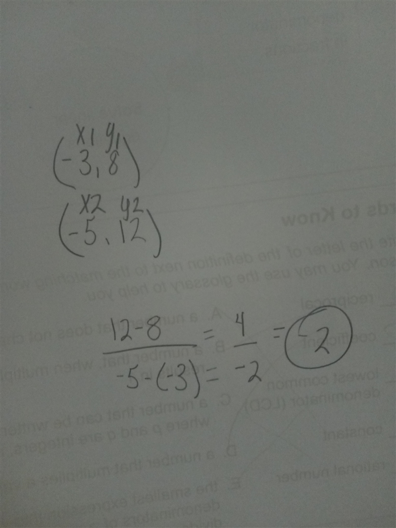 What is the slope of the line that passes through the points (-3,8) and (-5, 12)?-example-1