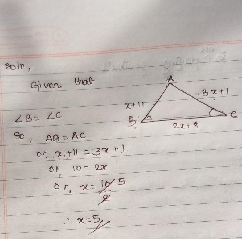 What is the value of X X+11 2x+8 3x+1￼-example-1