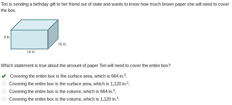 Tori is sending a birthday gift to her friend out of state and wants to know how much-example-1