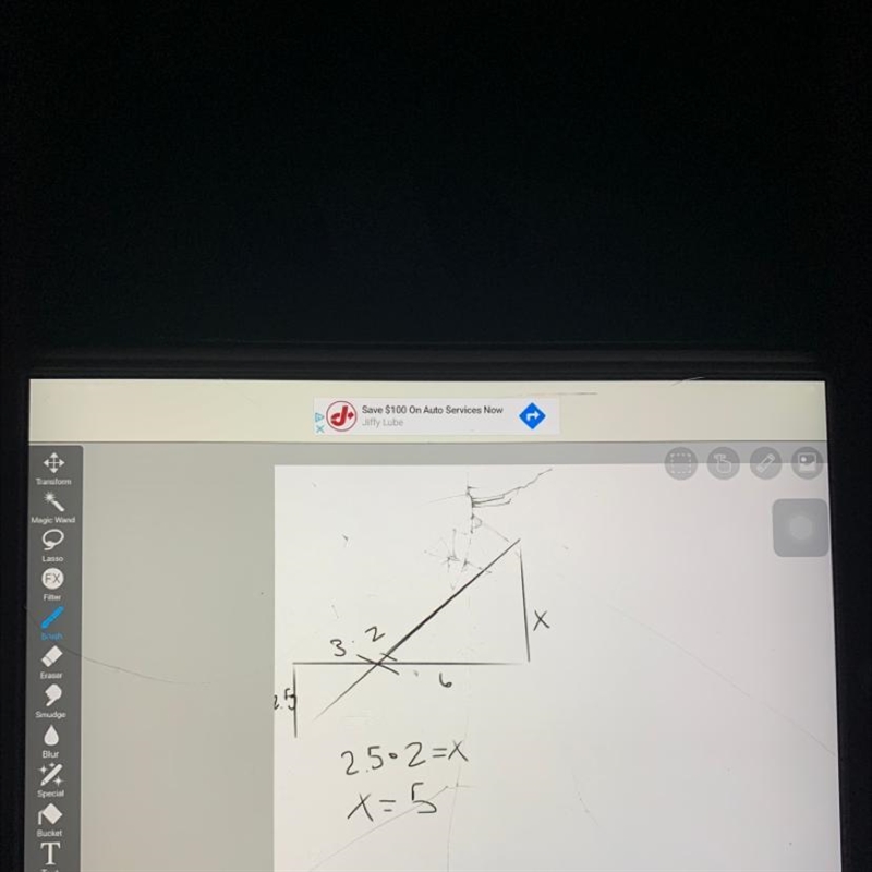 Find the length of X-example-1