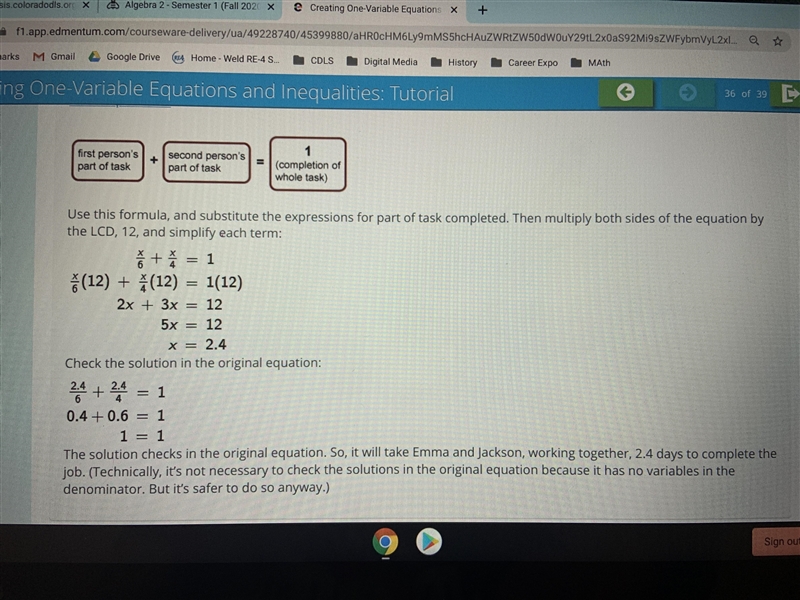 Using the table created in part a determine how long it will take to complete the-example-1