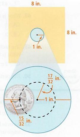 40. Games To win a prize at a carnival game, you must toss a quarter,so that it lands-example-1