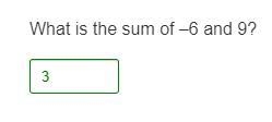 What is the sum of –6 and 9?-example-1