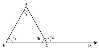 Which is a true statement about an exterior angle of a triangle?-example-1