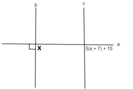 Segments b and c are parallel. What is the value of x?-example-1