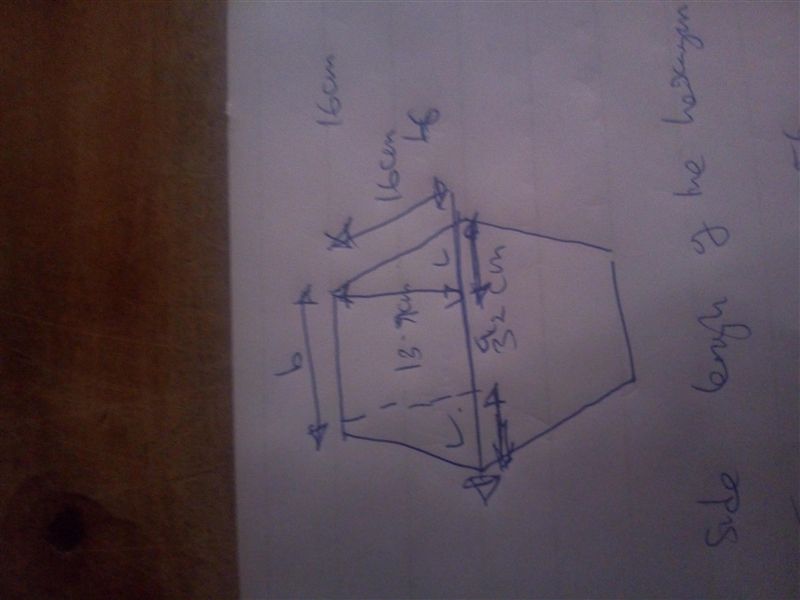 Charles drew a regular hexagon and divided it into two identical trapezoid the diagonal-example-1