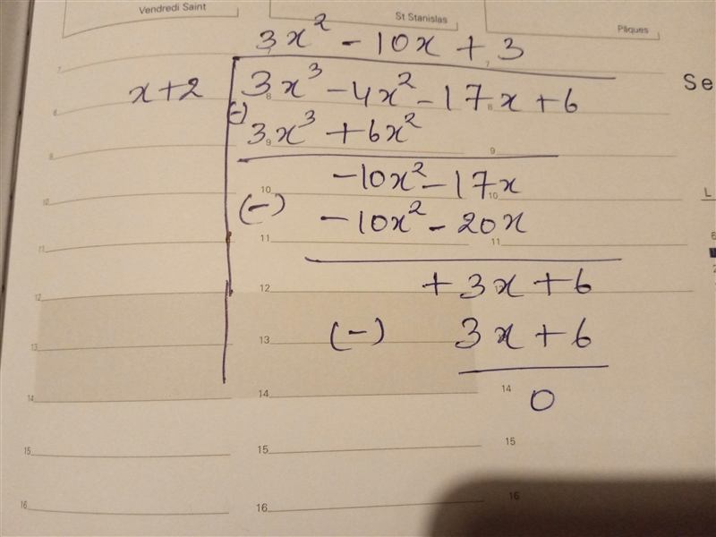 Factor the polynomial completely given that (x+2) is a factor. Remember to show all-example-1