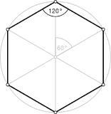 Find the measure of one interior angle of a regular polygon with 6 sides-example-1