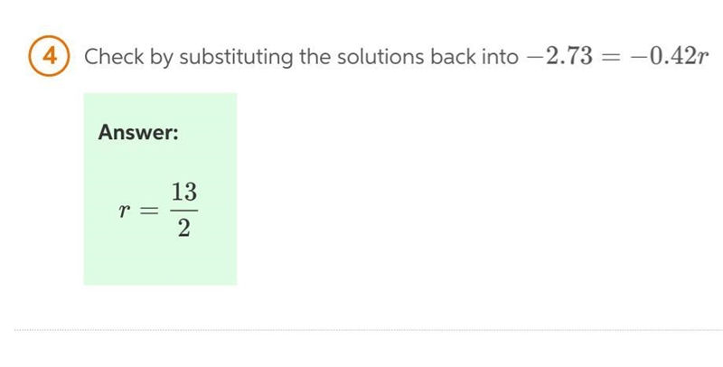 -2.73= -0.42r please answer-example-2