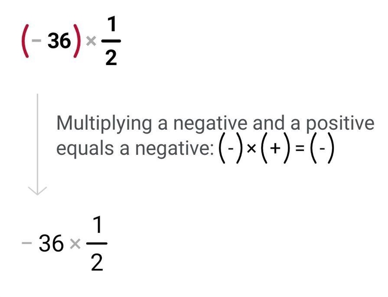 (-36)1/2= a.)1/6 b.)no real number c.)-6-example-1