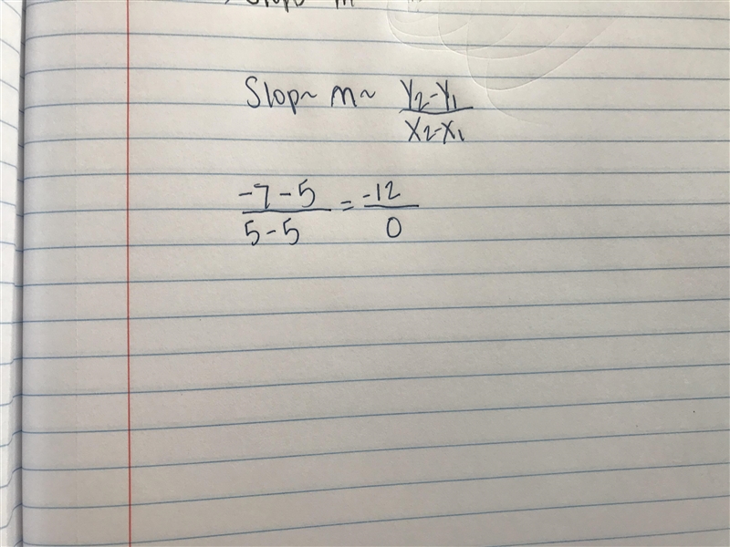 What is the slope of the line that goes through (-5,5) and (5,-7)-example-1