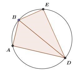 4. A rectangle is inscribed into a circle. The rectangle is cut along one of its diagonals-example-3