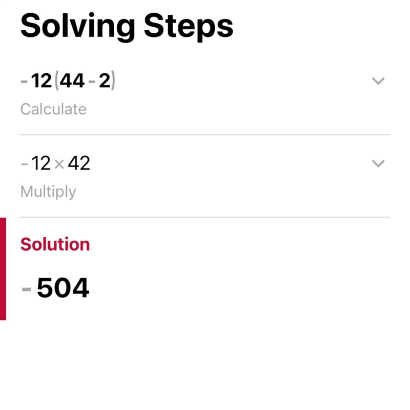 7. Simplify: -12(44 - 2) A. 489 + 24 b. 482 - 24 C 484 - 24 d. 489 + 24 E. 169 -14-example-1