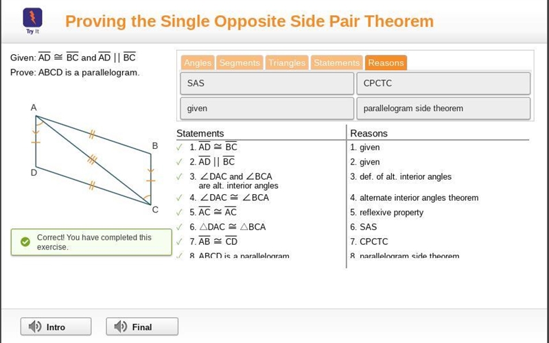 Prove:ABCD is a parallelogram-example-1