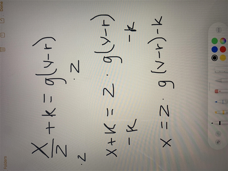 Show your work, solve x for the equation above please-example-1