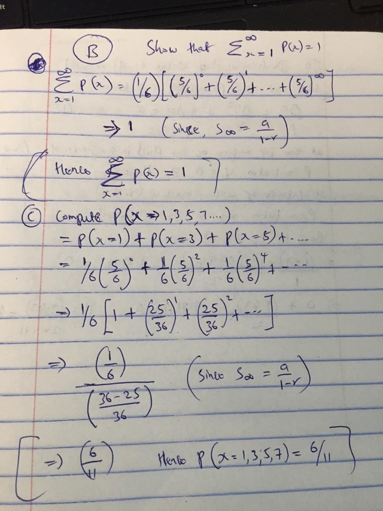 6.3 cast a die a number of independent times until a six appears on the up side of-example-2