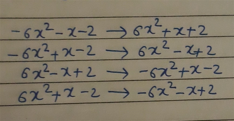 Match each polynomial expression to is additive inverse-example-1