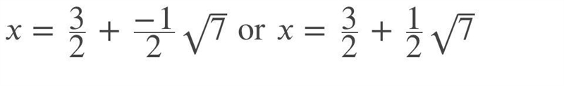 u have to solve quadratic equations algebraically ,if u are math nerd pls help, Solve-example-1